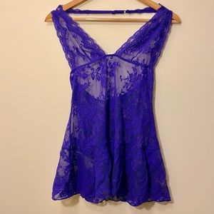 New Victoria’s Secret Purple Halter Babydoll S